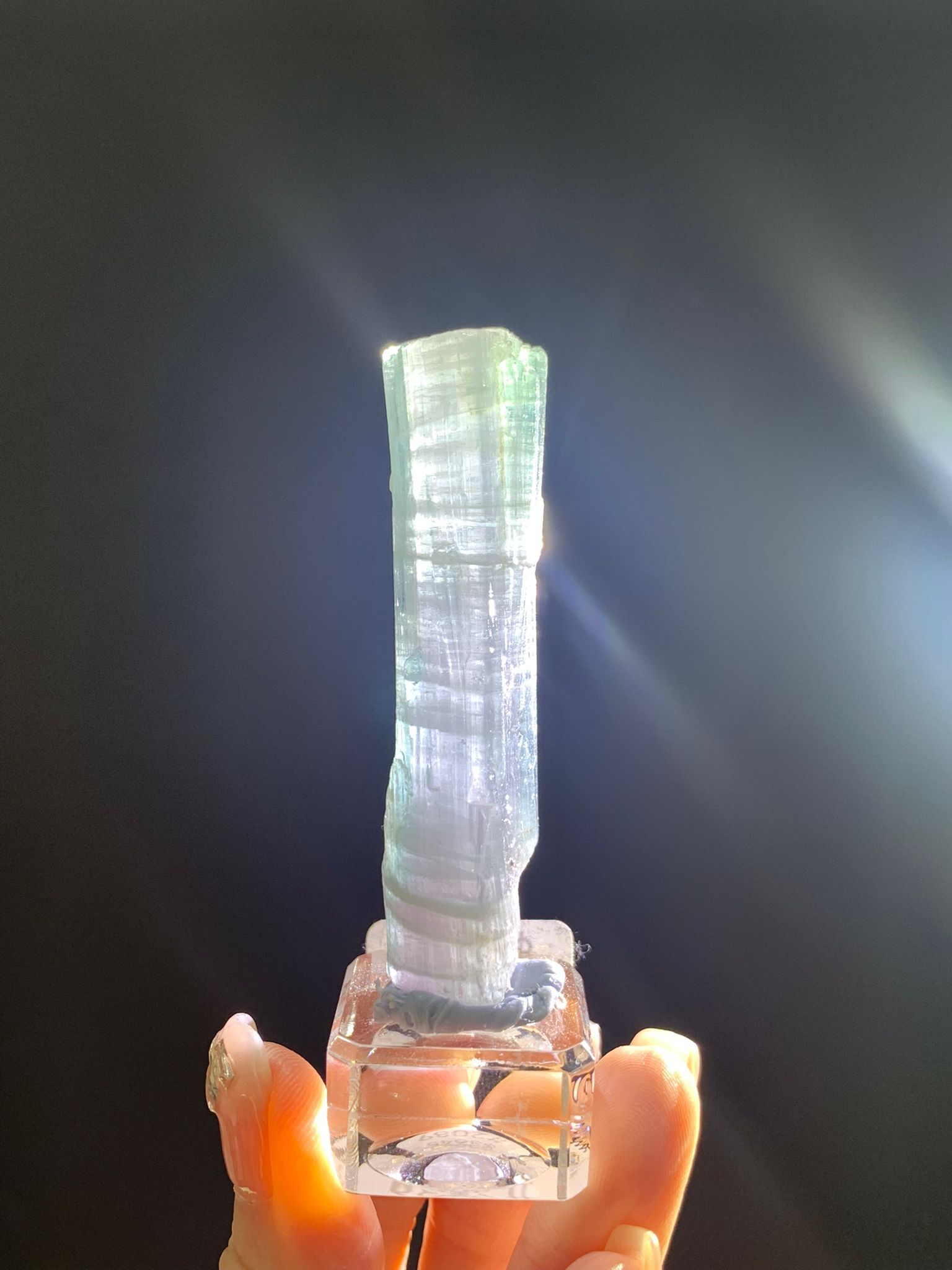 西瓜碧璽原石擺件