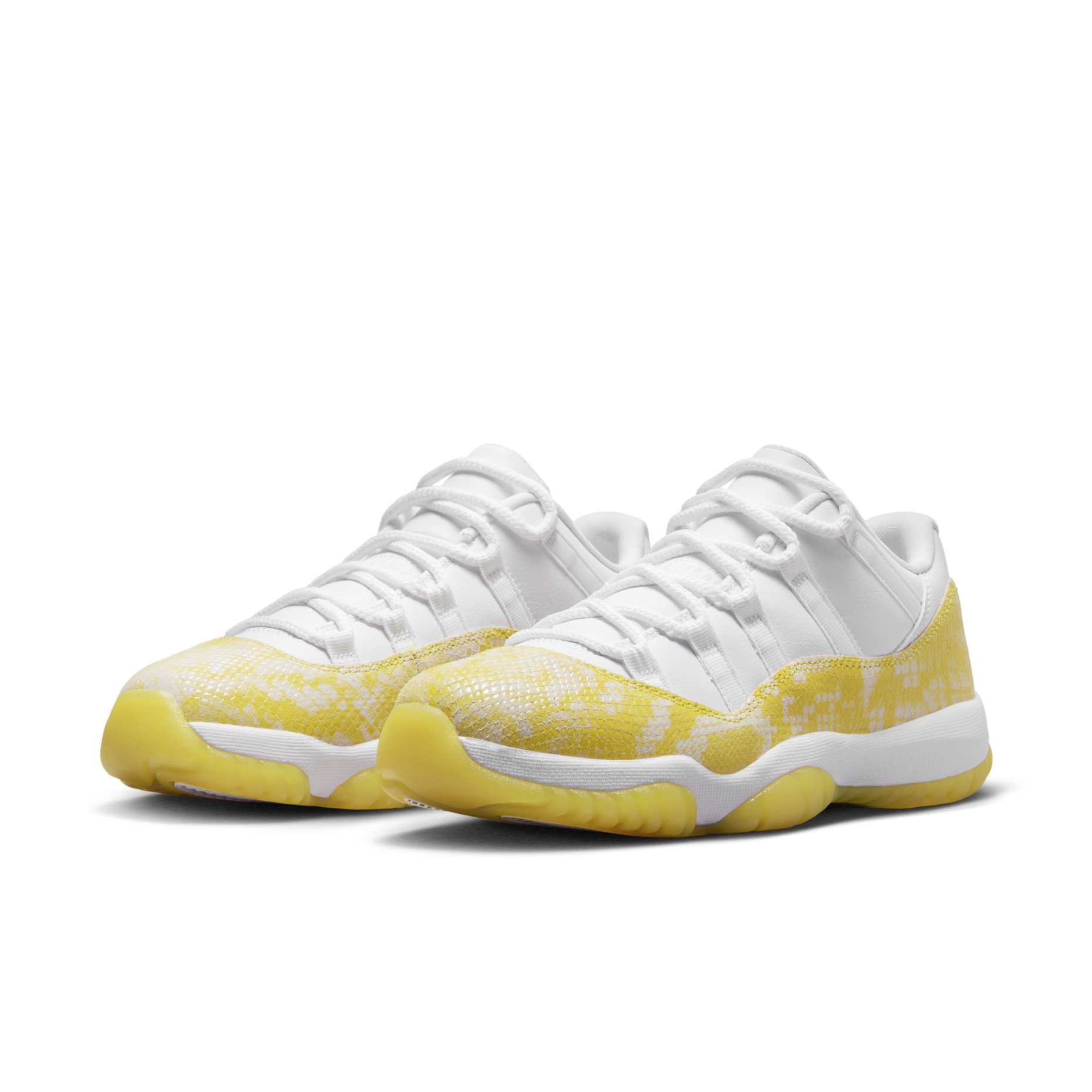 女鞋 NIKE W AIR JORDAN 11 LOW 'Yellow Snakeskin' 蛇紋黃 黃金蟒 漆皮 低筒 籃球鞋【AH7860-107】AJ11