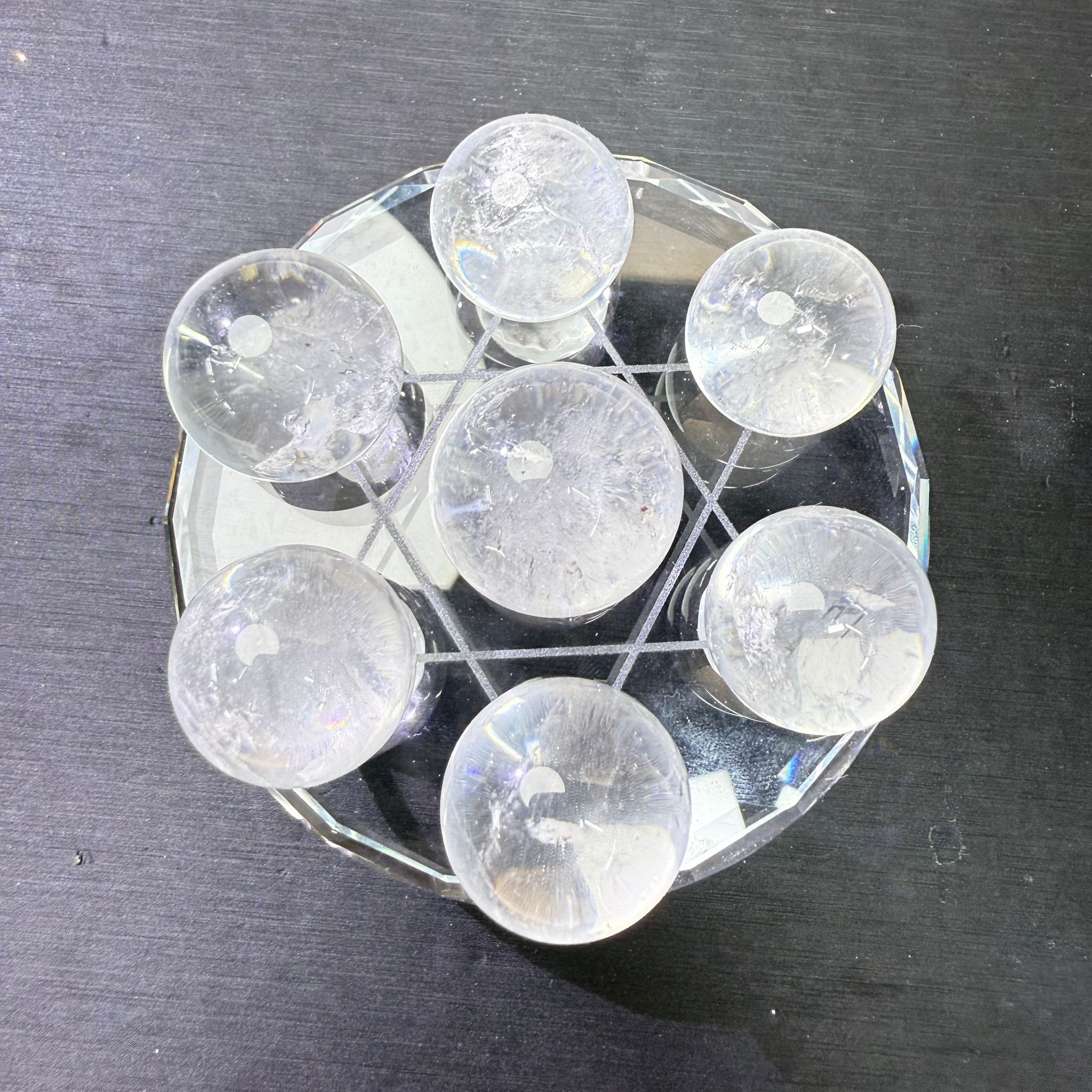 白水晶球球1個（不連底座）