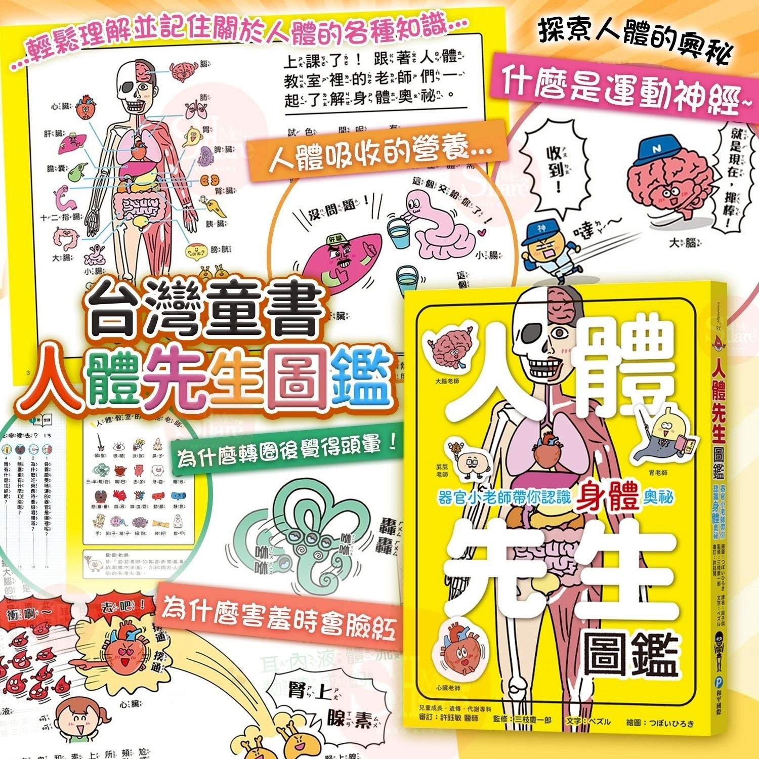 台灣童書人體先生圖鑑