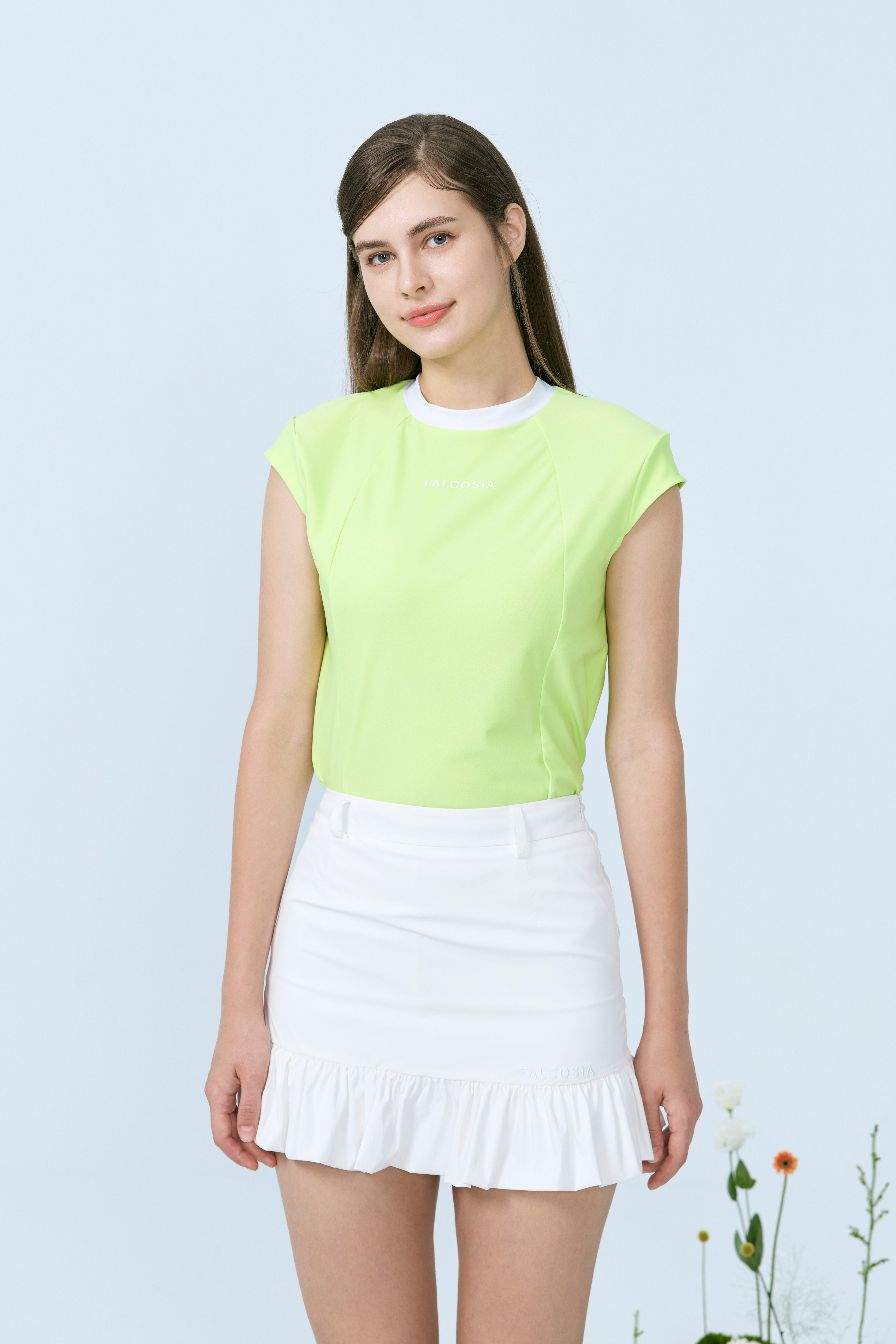 越嶺女短衫-盛夏綠