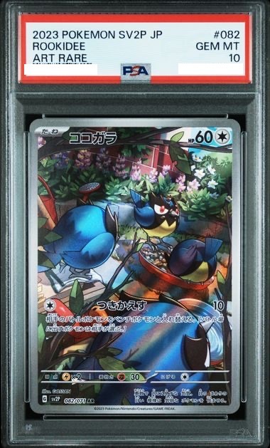 2023 POKEMON JAPANESE SV2P-SNOW HAZARD #082 ROOKIDEE ART RARE【PSA10】
