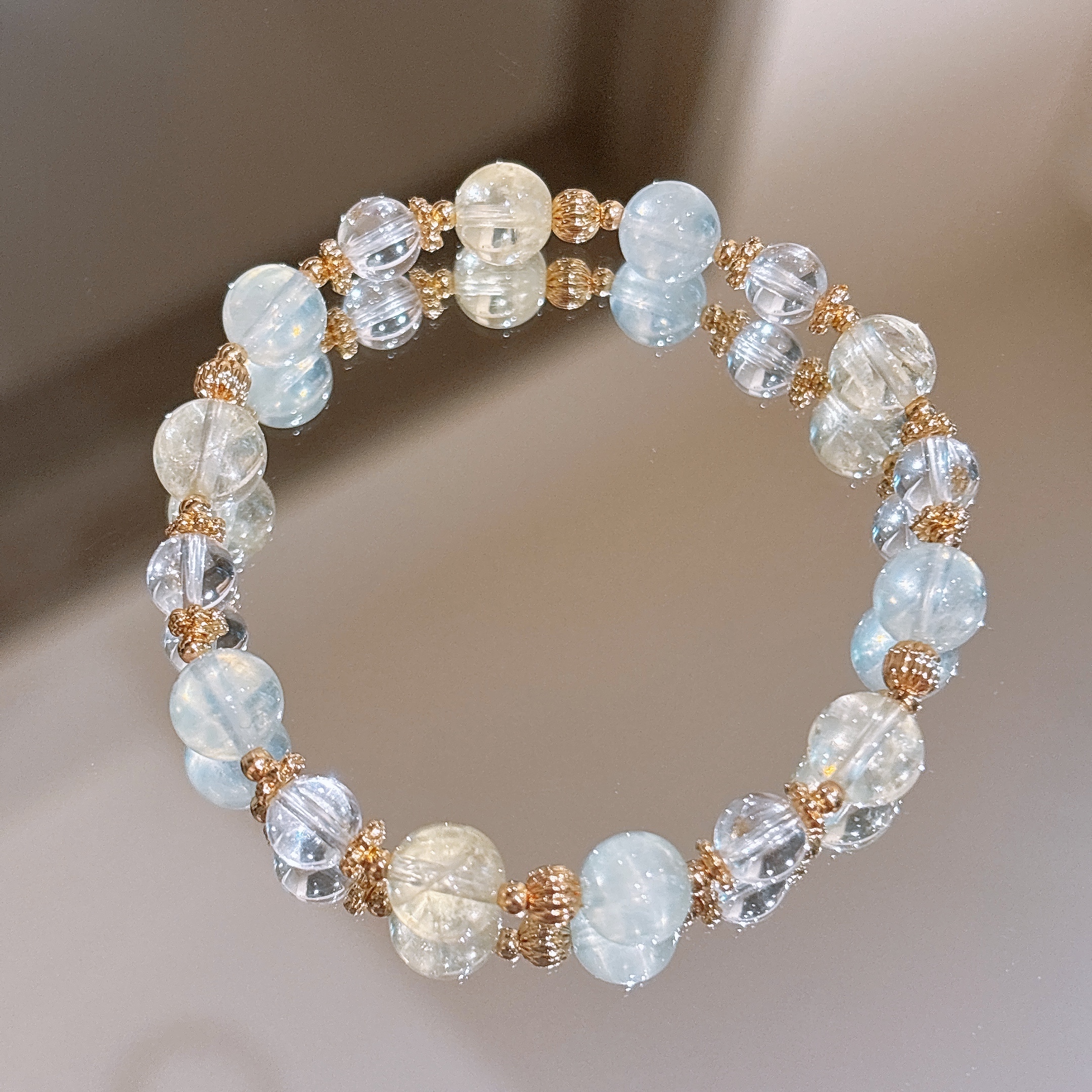 招財好溝通 | 檸檬汽泡水 | 冰透海藍寶《彈力繩款》