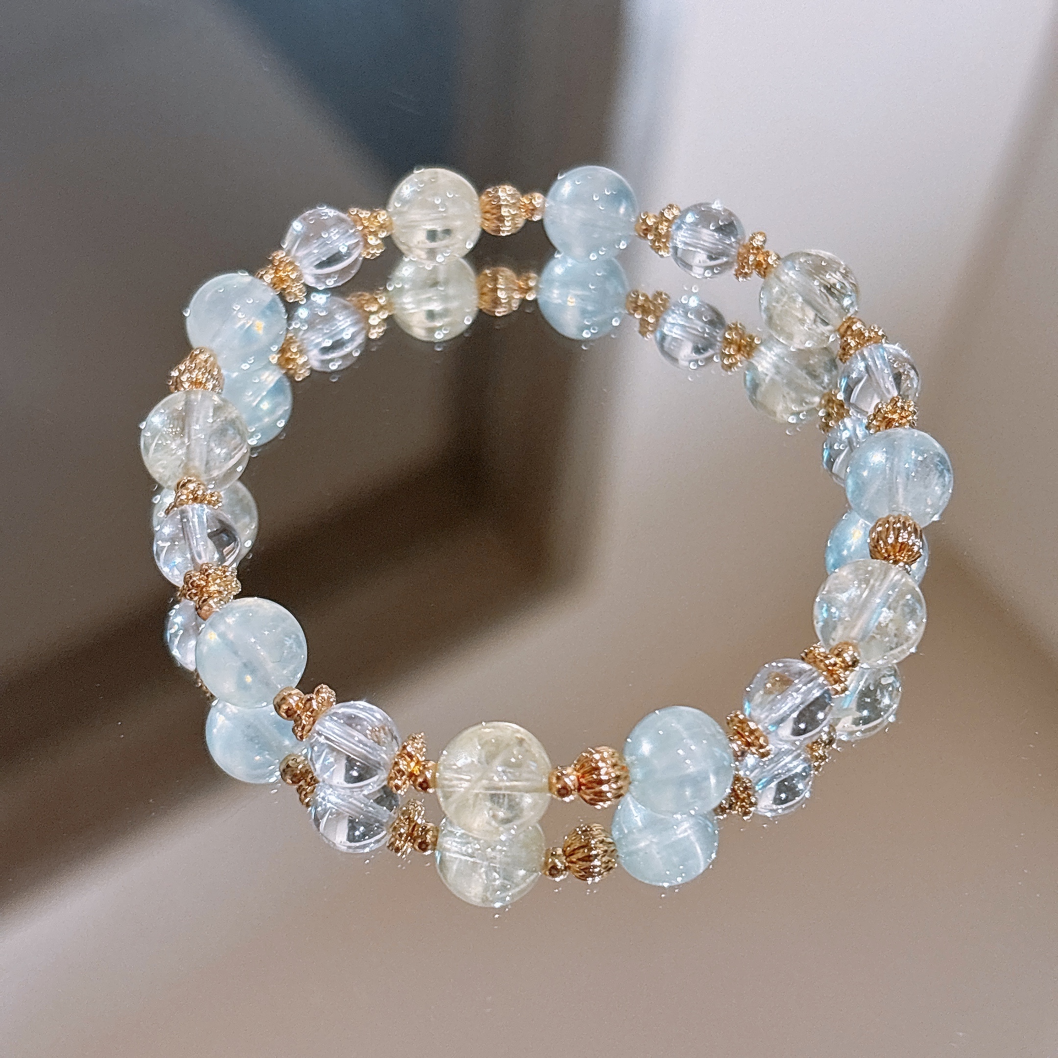 招財好溝通 | 檸檬汽泡水 | 冰透海藍寶《彈力繩款》