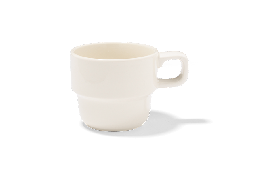 STUDIO M' - CAUSETTE復古馬克杯 / 白色