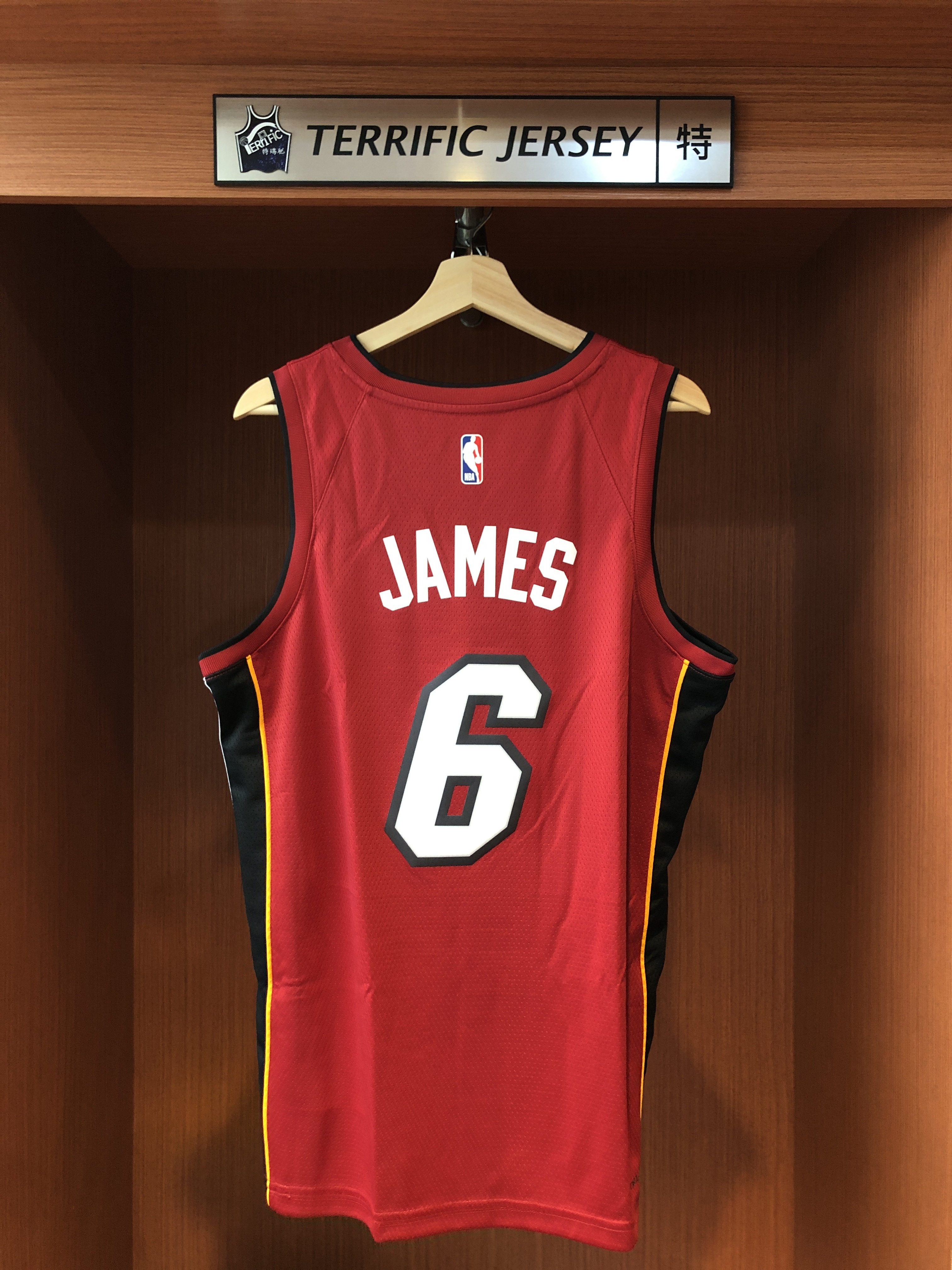NBA球衣 Lebron James 邁阿密熱火紅 Statement Jordan Swingman 球迷版 熱轉印 全新