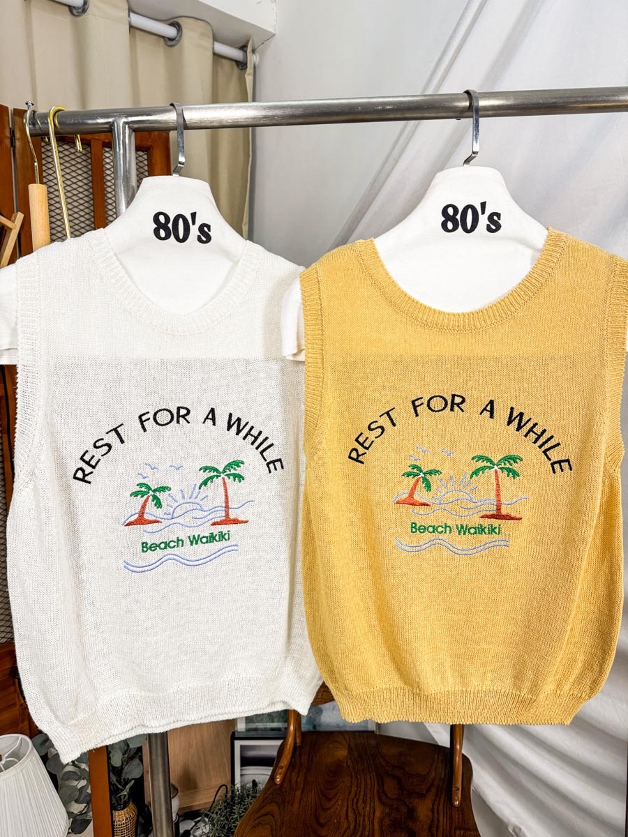 【5折起 Summer Sale】 夏日渡假style線仔背心【不設退換】【因SUMMER SALE訂單較多，需要7-10個工作天才安排出貨】