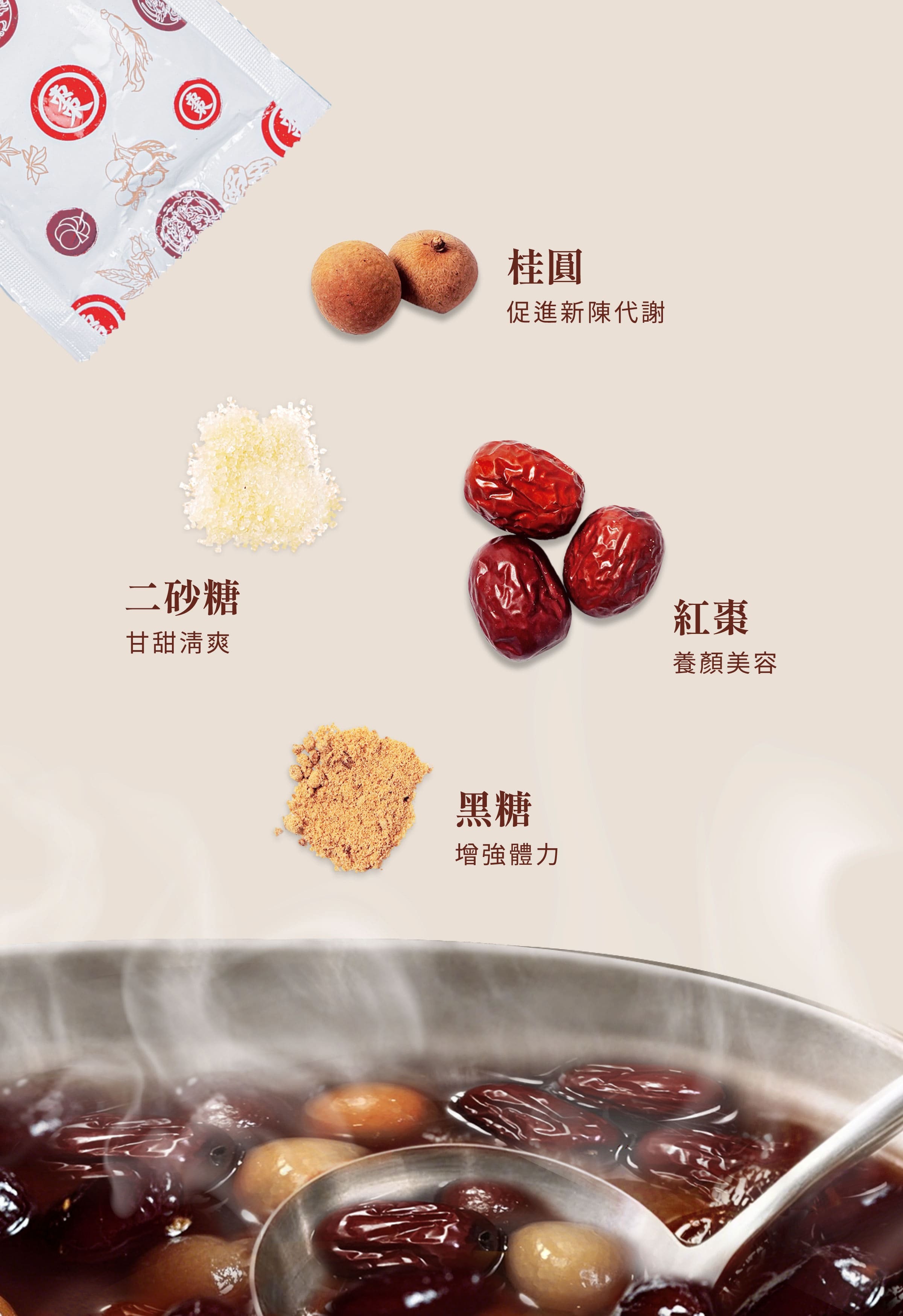 登義桂圓紅棗茶原料