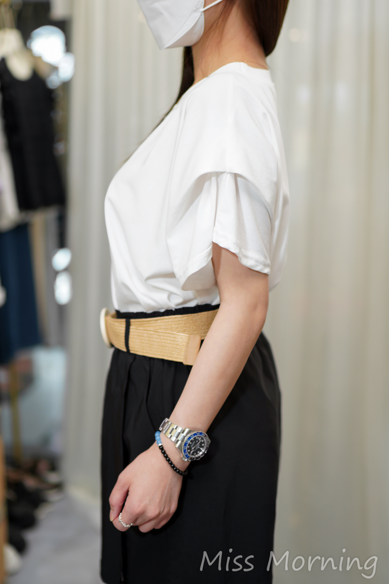 鬆身摺袖款上衣(14674)