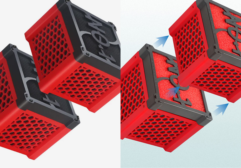 只需簡單沖洗即可使用,護蓋設計便於堆疊與更換