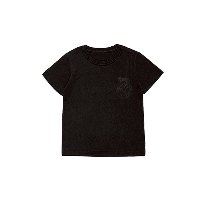 XCTRL童裝 雙蛇變色童裝短T-黑