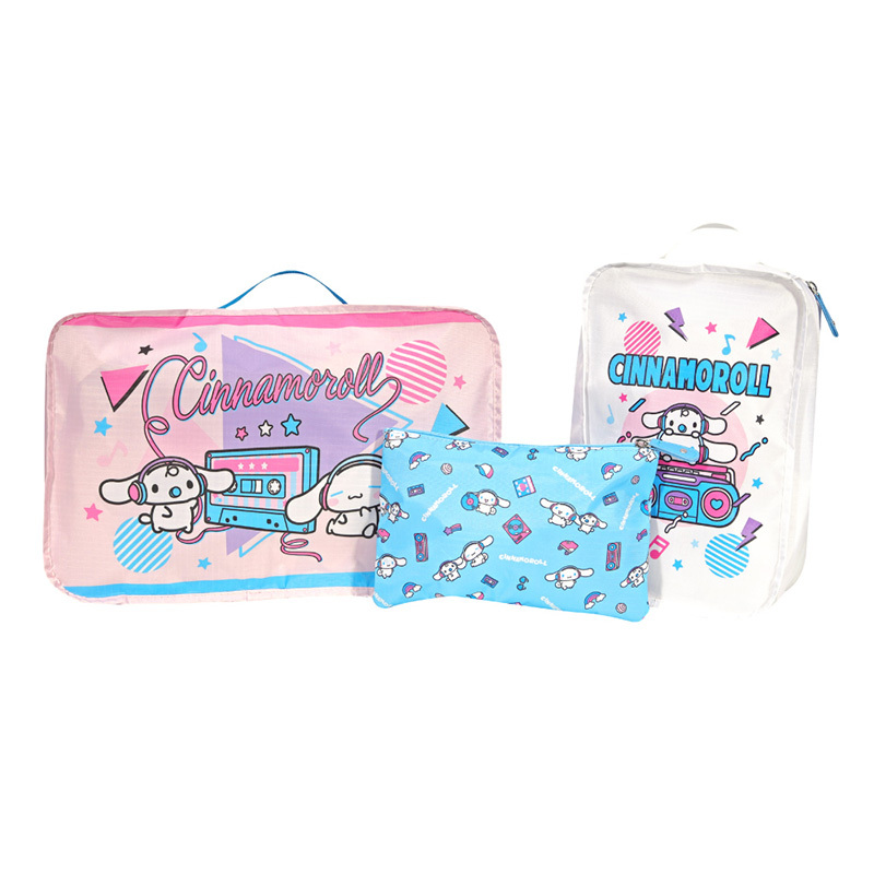 M563 PG x SANRIO 萌趣隨行摺疊旅行袋收納三件組大耳狗