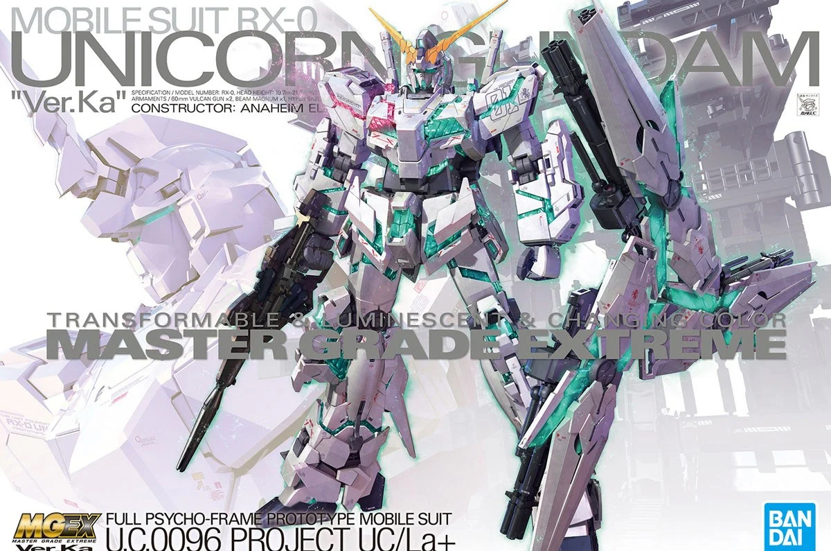MGEX 1/100 獨角獸高達 全武裝 Unicorn Gundam FA Gunpla Bandai (WL)