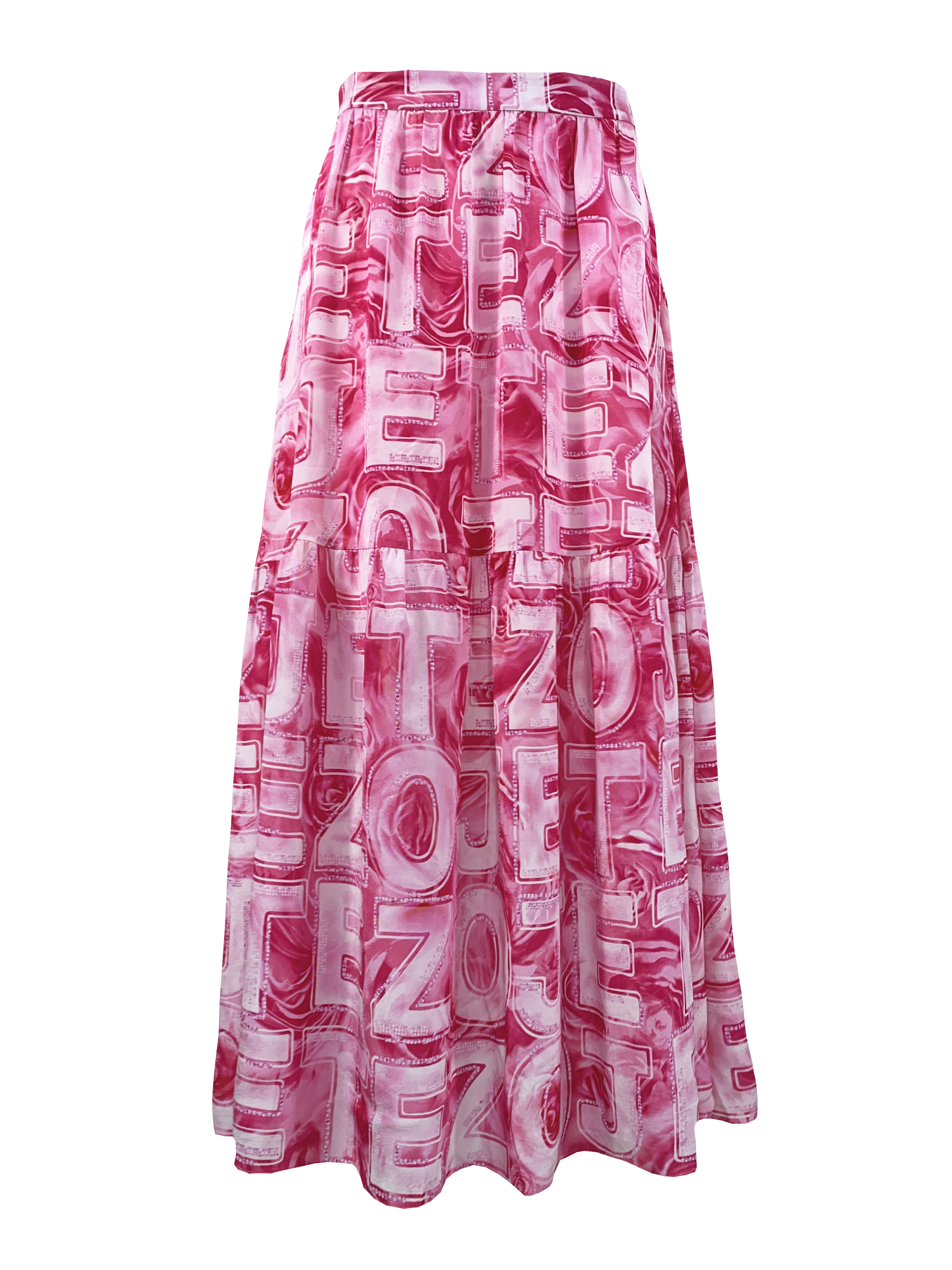 BB1EB008C1 夢幻島嶼滿版玫瑰大logo長裙 ( 官網限定)