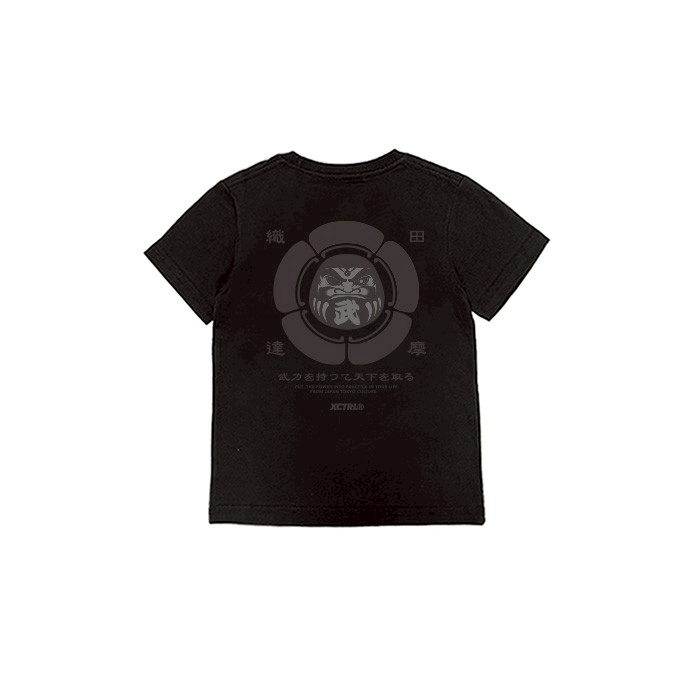 XCTRL童裝 織田達摩紋童裝短T-黑