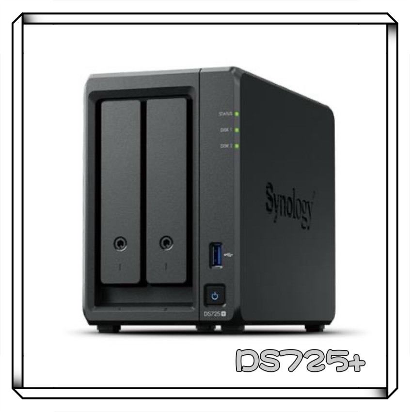 Synology 群暉 DS725+ 2Bay NAS 網路儲存伺服器