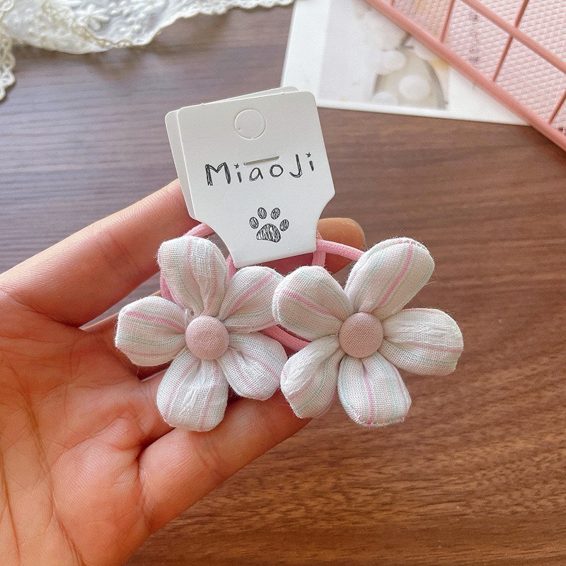 甜美粉色系髮圈組