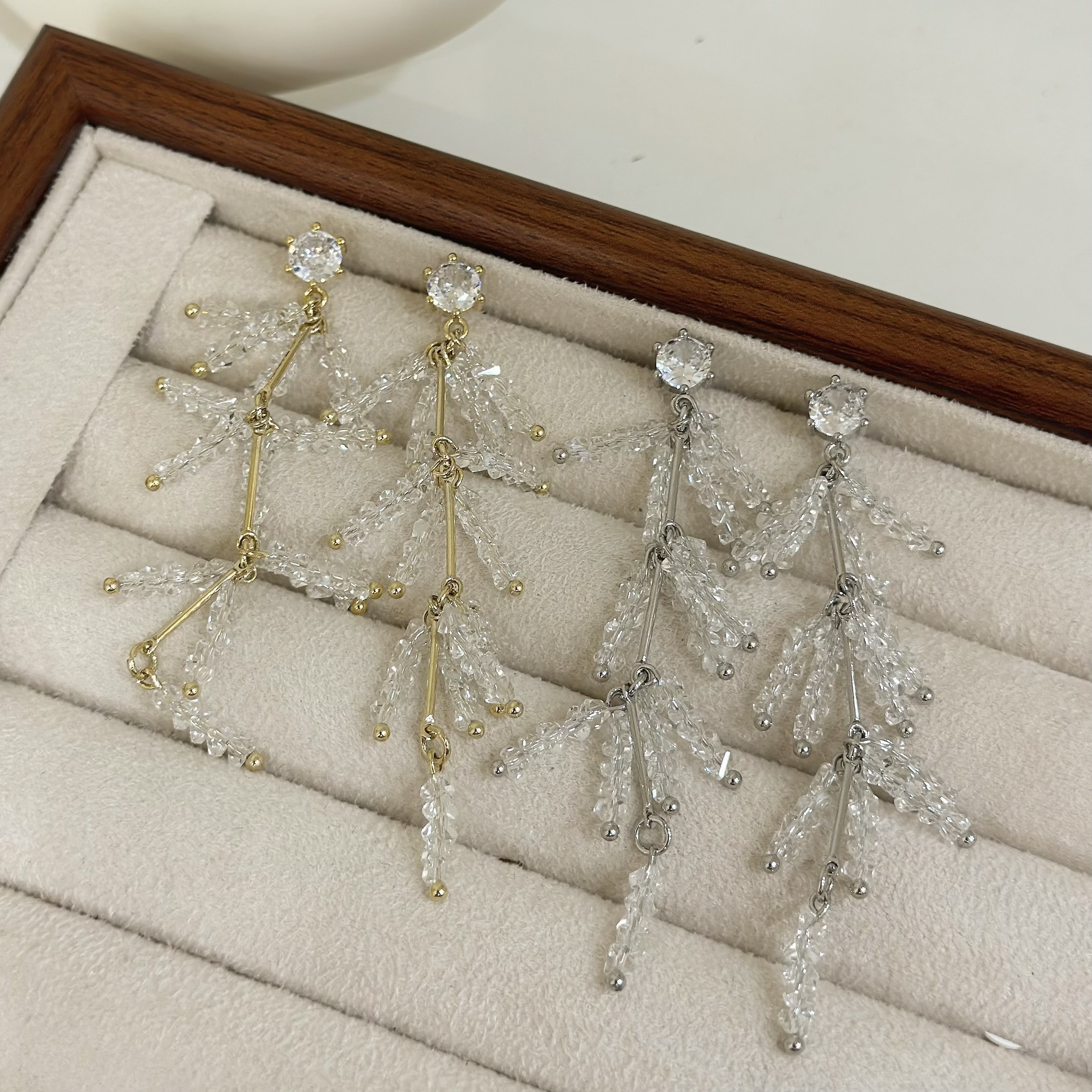 B491單鑽水晶垂吊