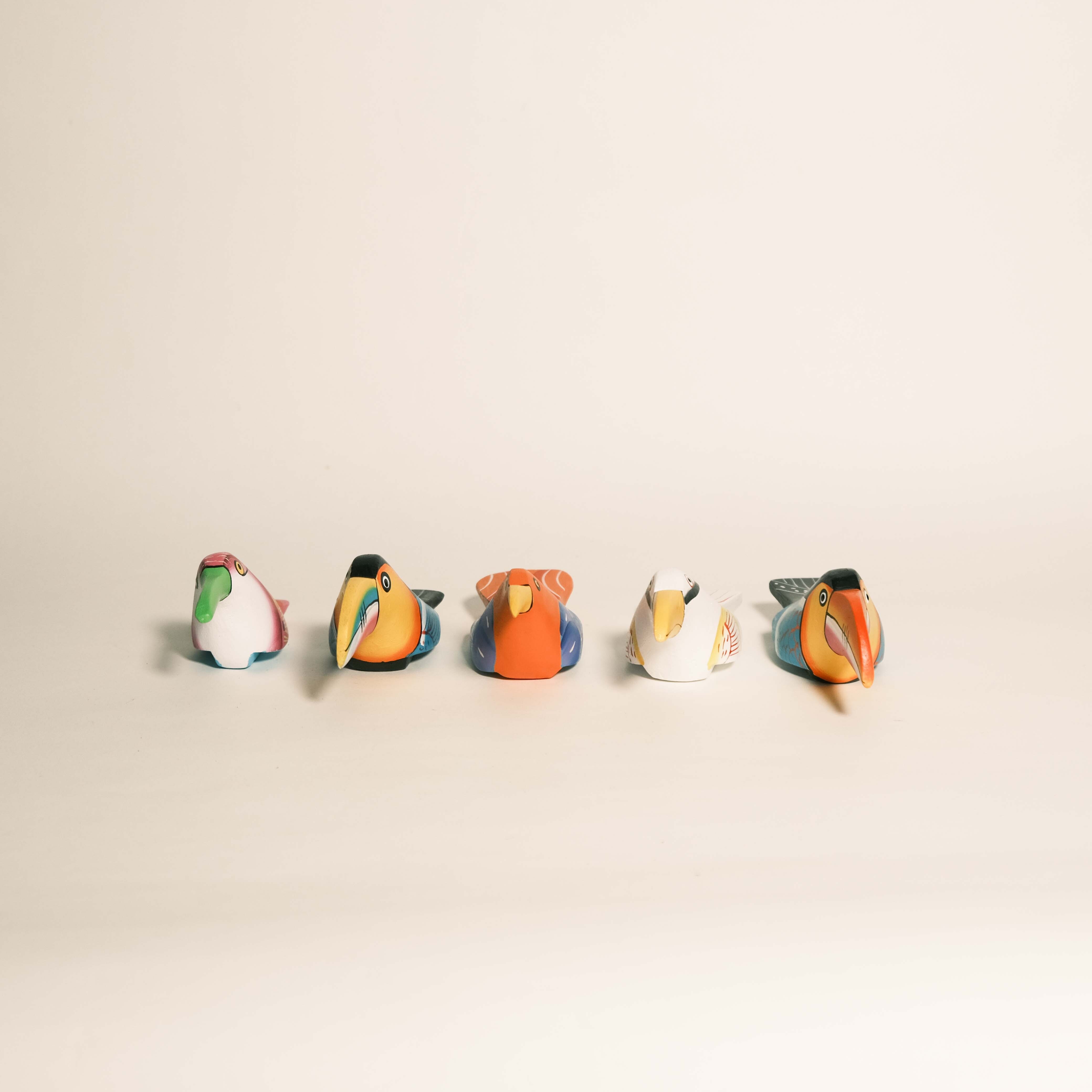 輕木雕刻｜鳥兒家族｜尼加拉瓜