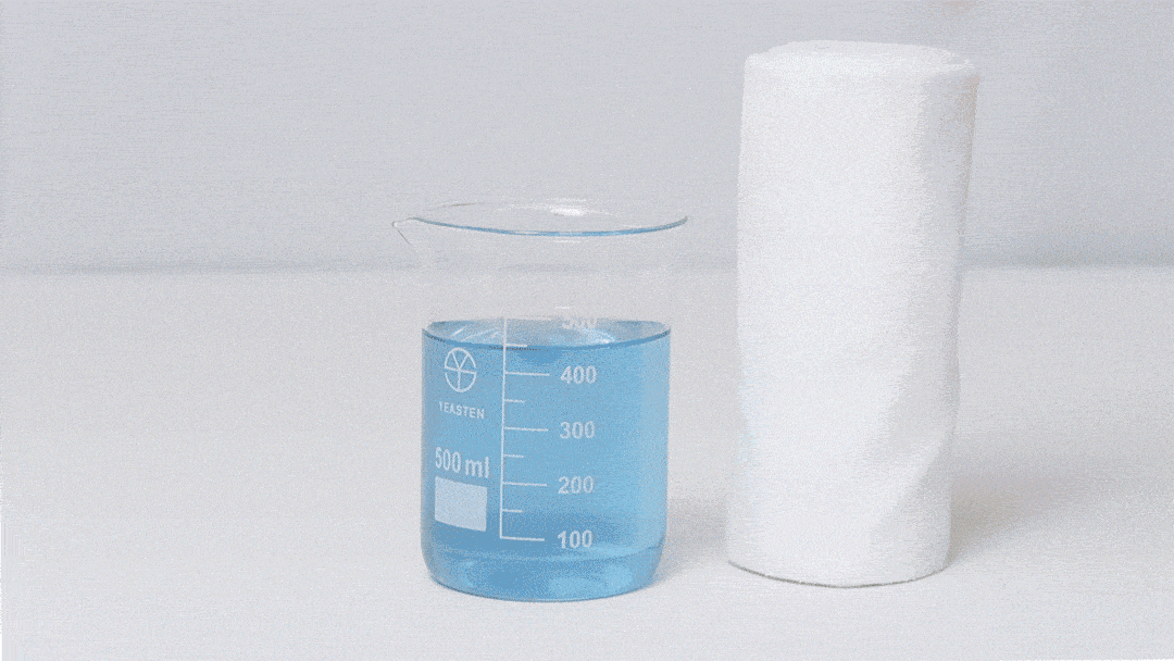 包髮巾吸水量測試