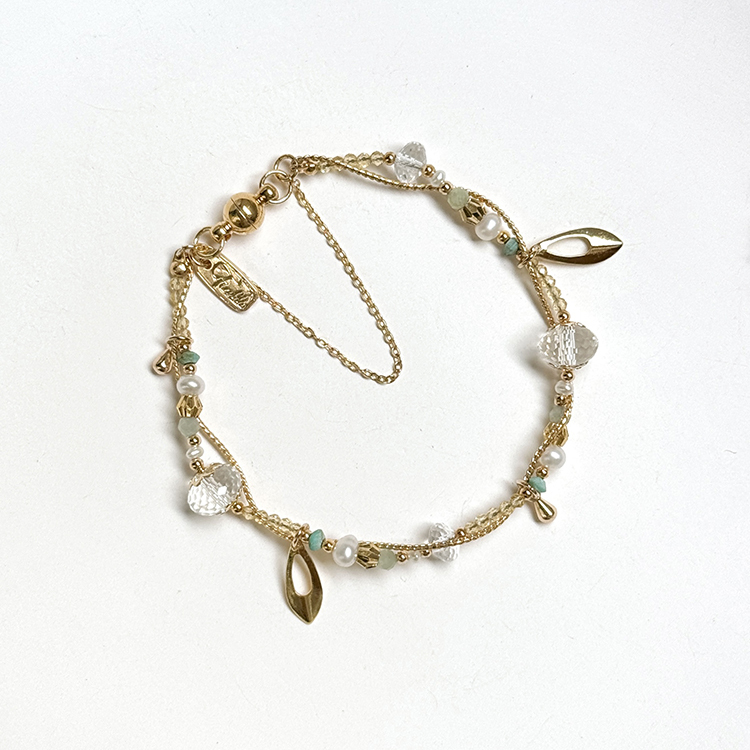 生日花 • 拾月貳玖 • 水仙花 – 白水晶 – 手鍊