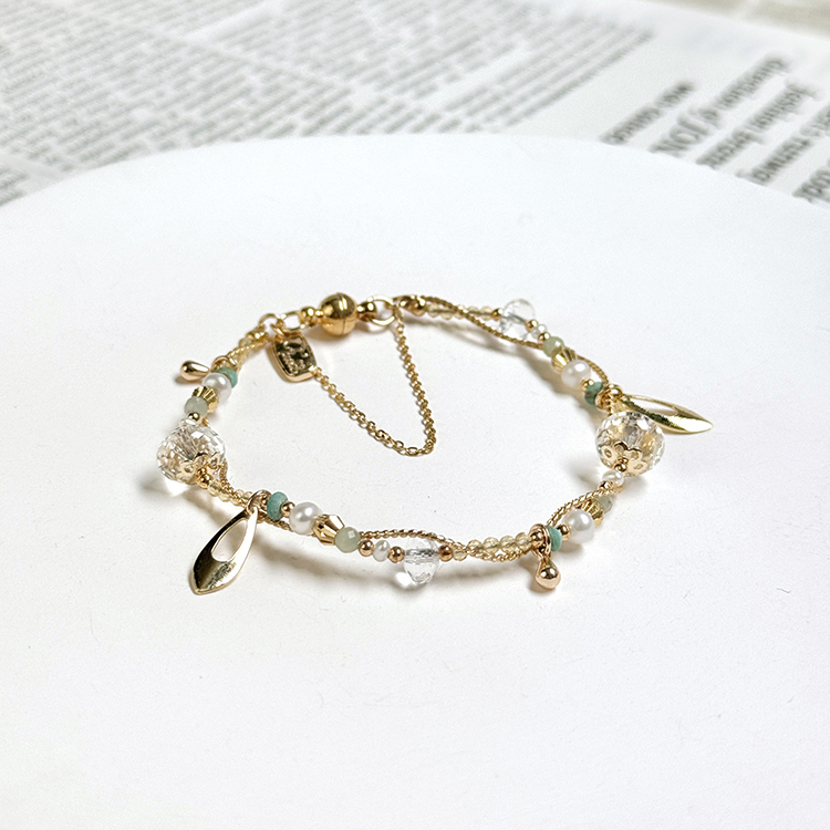 生日花 • 拾月貳玖 • 水仙花 – 白水晶 – 手鍊