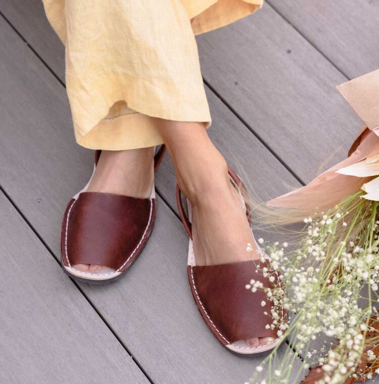 (預購)Pons Avarcas 經典皮革涼鞋(大人款) Classic Style - Chocolate