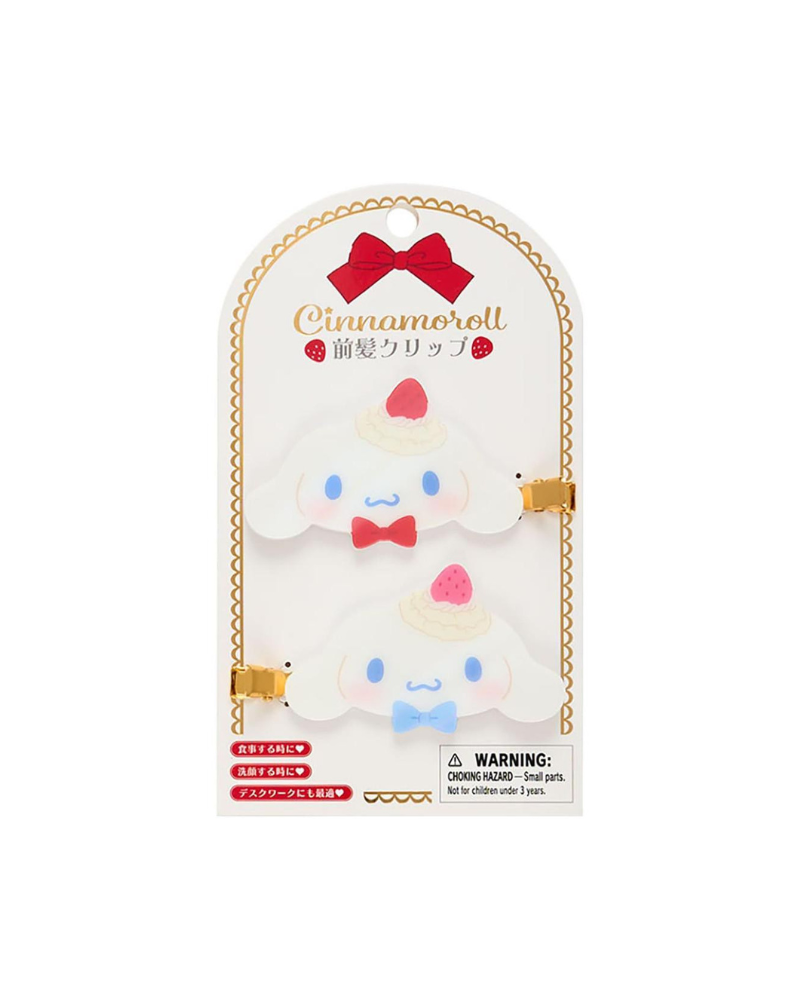 玉桂狗 梨蛋糕造型瀏海髮夾 2入