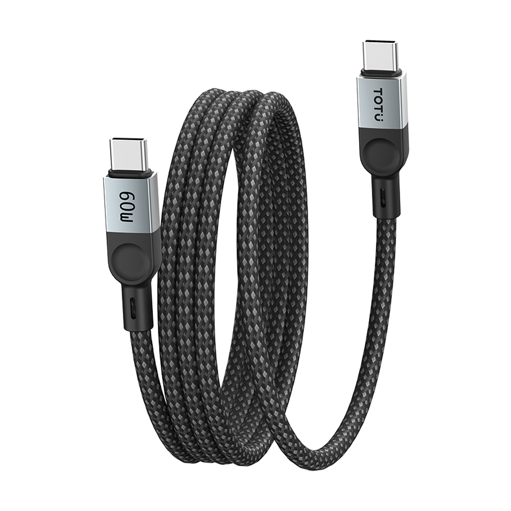 TOTU 拓途 磁吸收納 雙Type-C/PD充電線傳輸線編織快充線 QC4.0 Qmag系列 1M