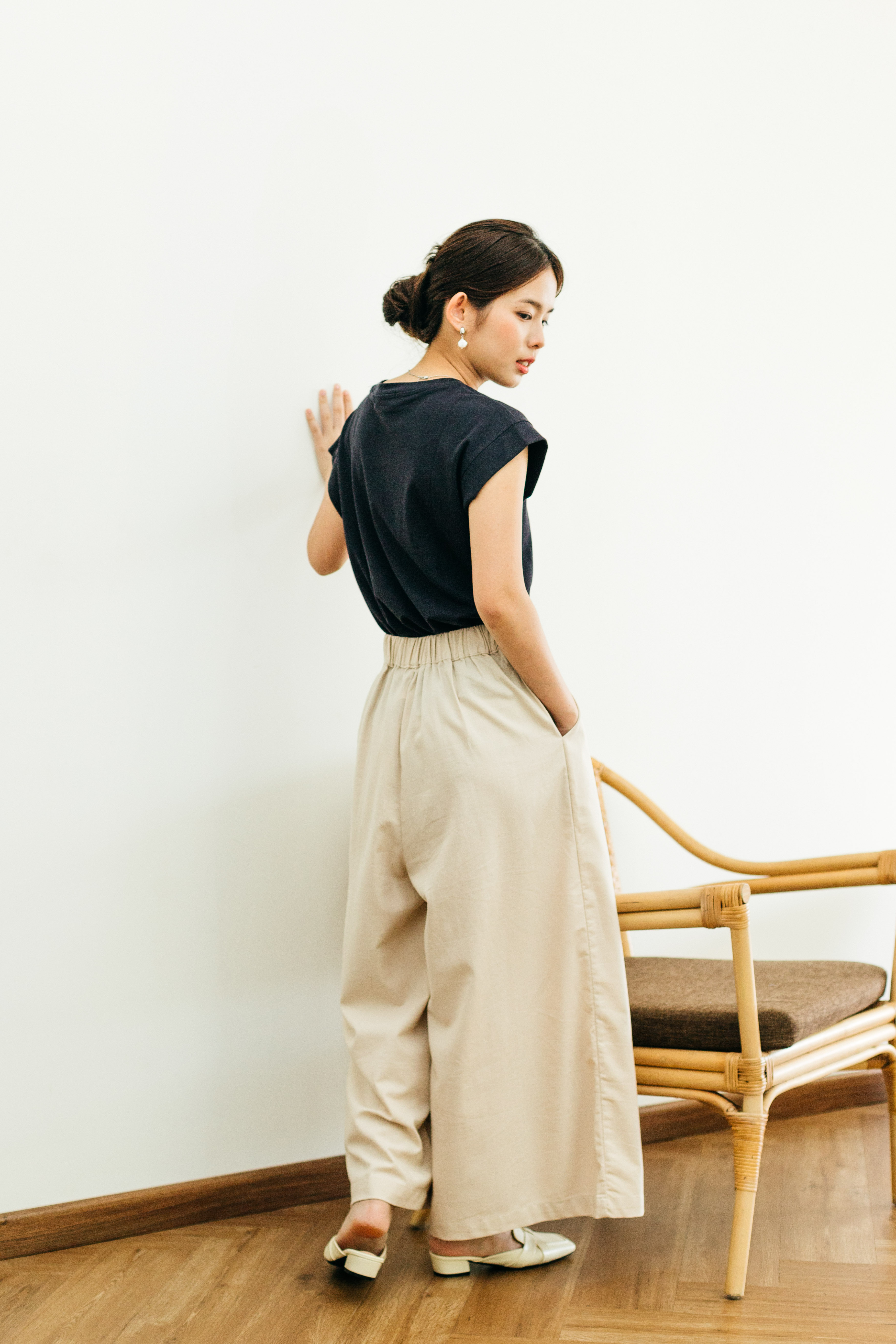 Marielle Wide Leg Pants Beige - 2380PLBEI