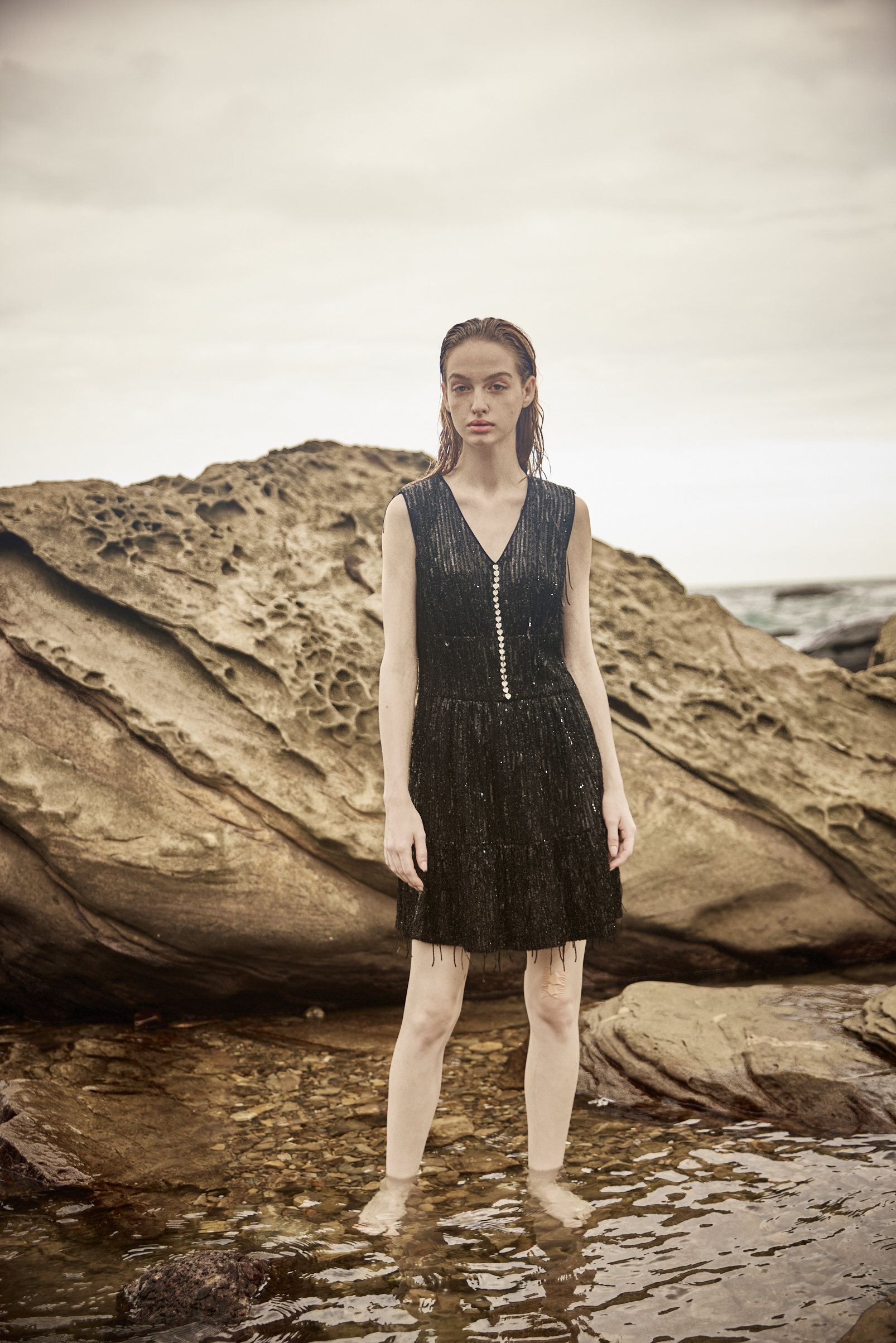 BE10107E1 亮片流蘇心鑽小禮服