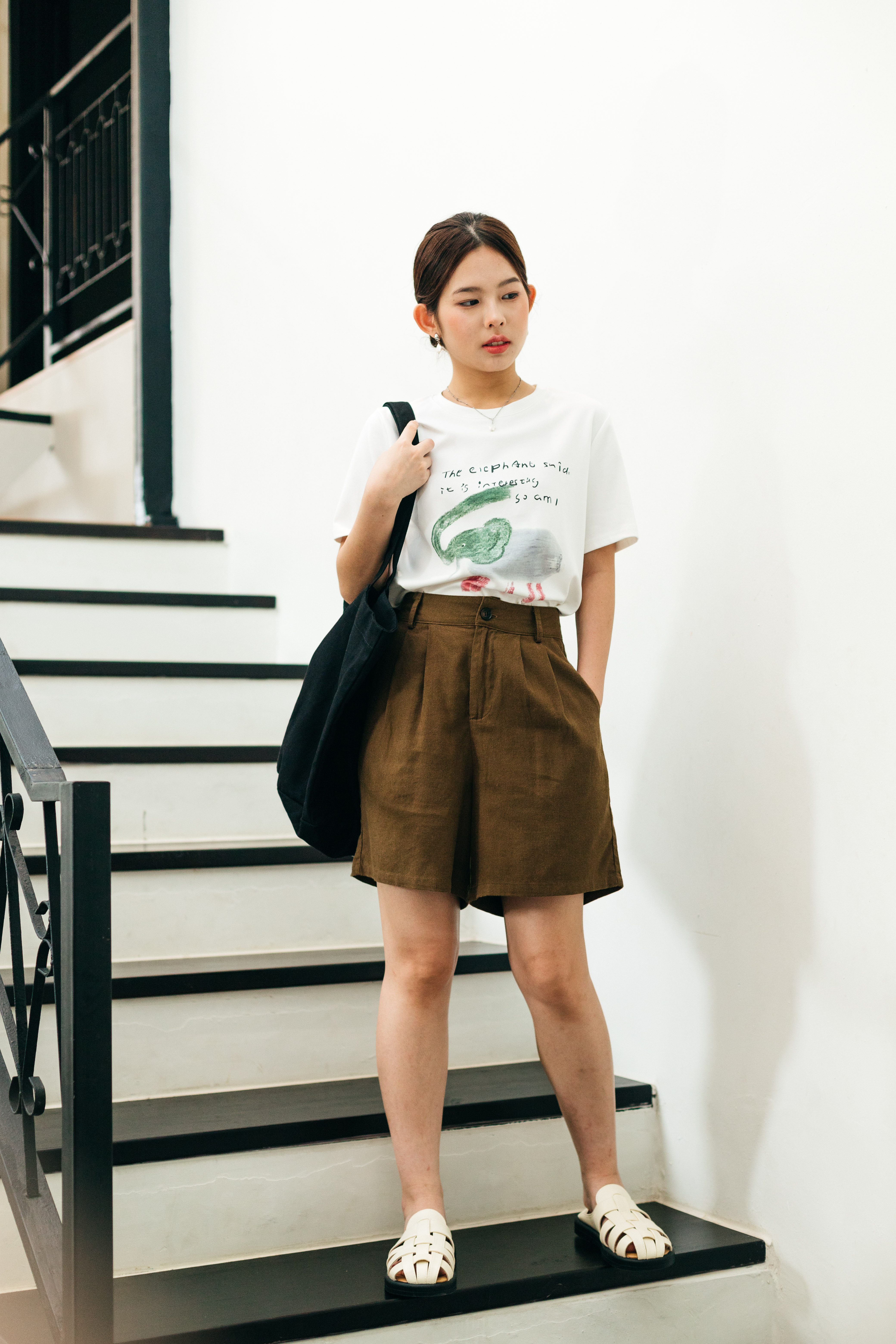 Marielle Relaxed Bermuda Green-2379PSGRN