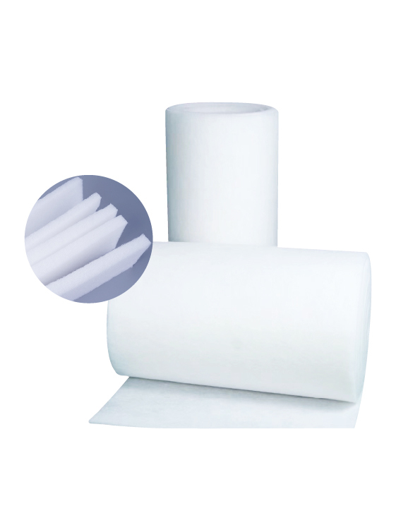 Polyester roll filter media