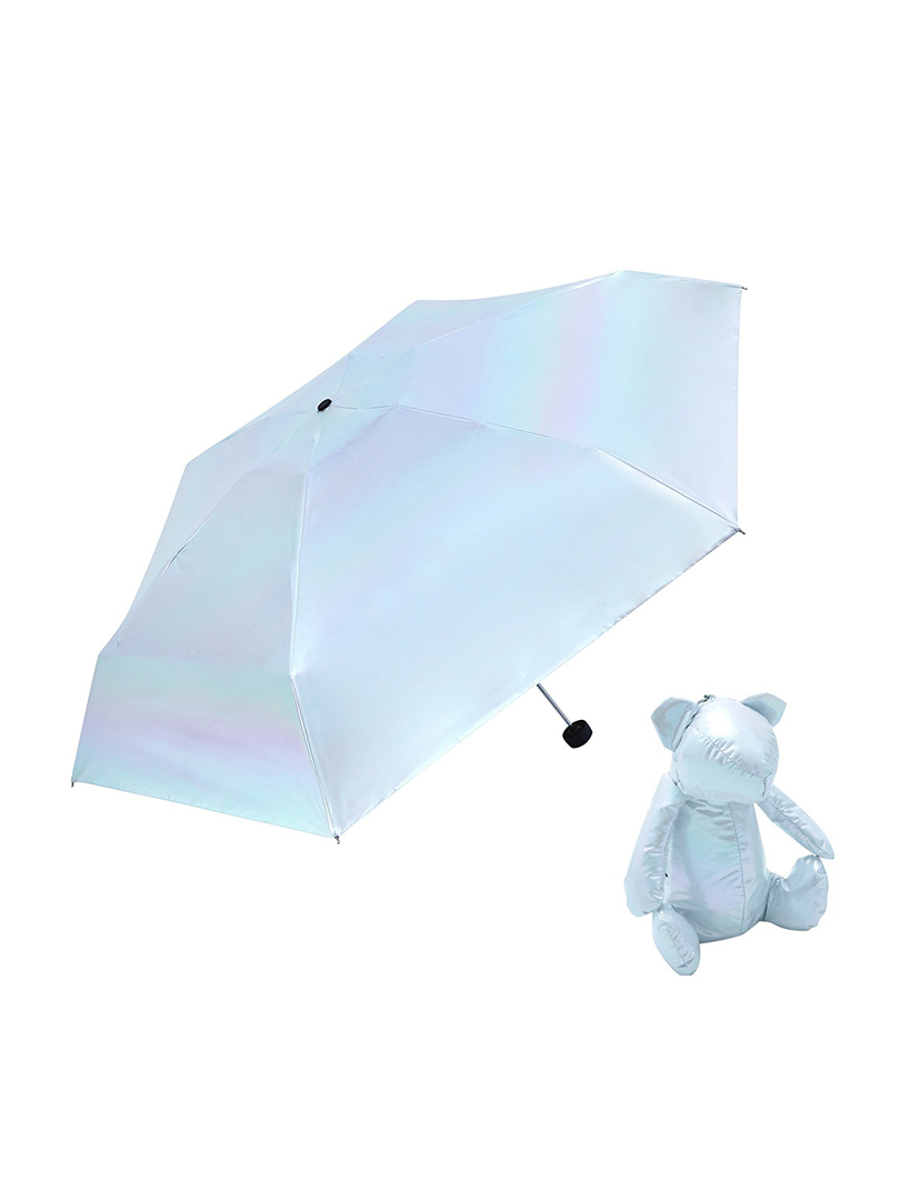 Tcf. | 全遮光五折輕量口袋傘 霓光布偶傘【大振豐授權經銷】