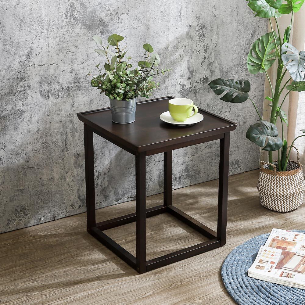 安亞1.6尺簡約設計實木方型小茶几/邊几/邊桌(兩色可選)