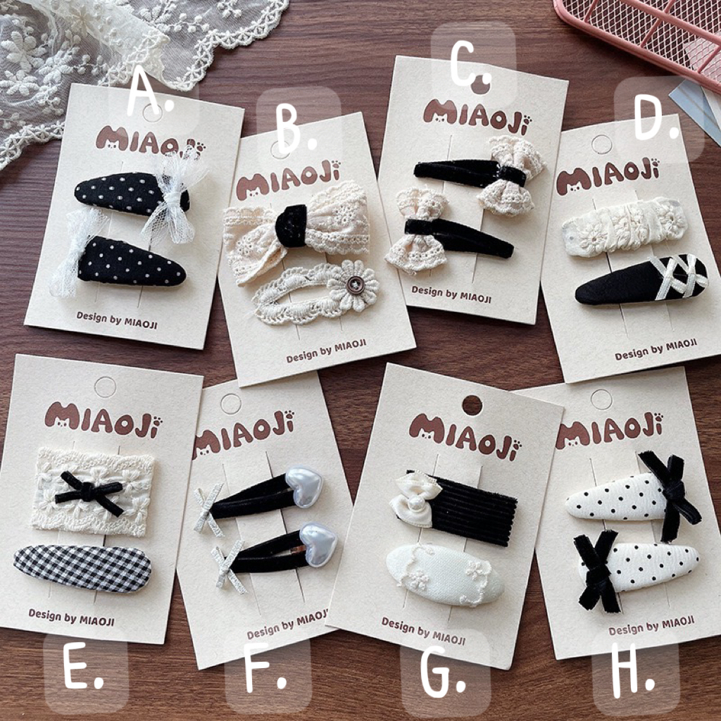 韓系小香風髮夾組