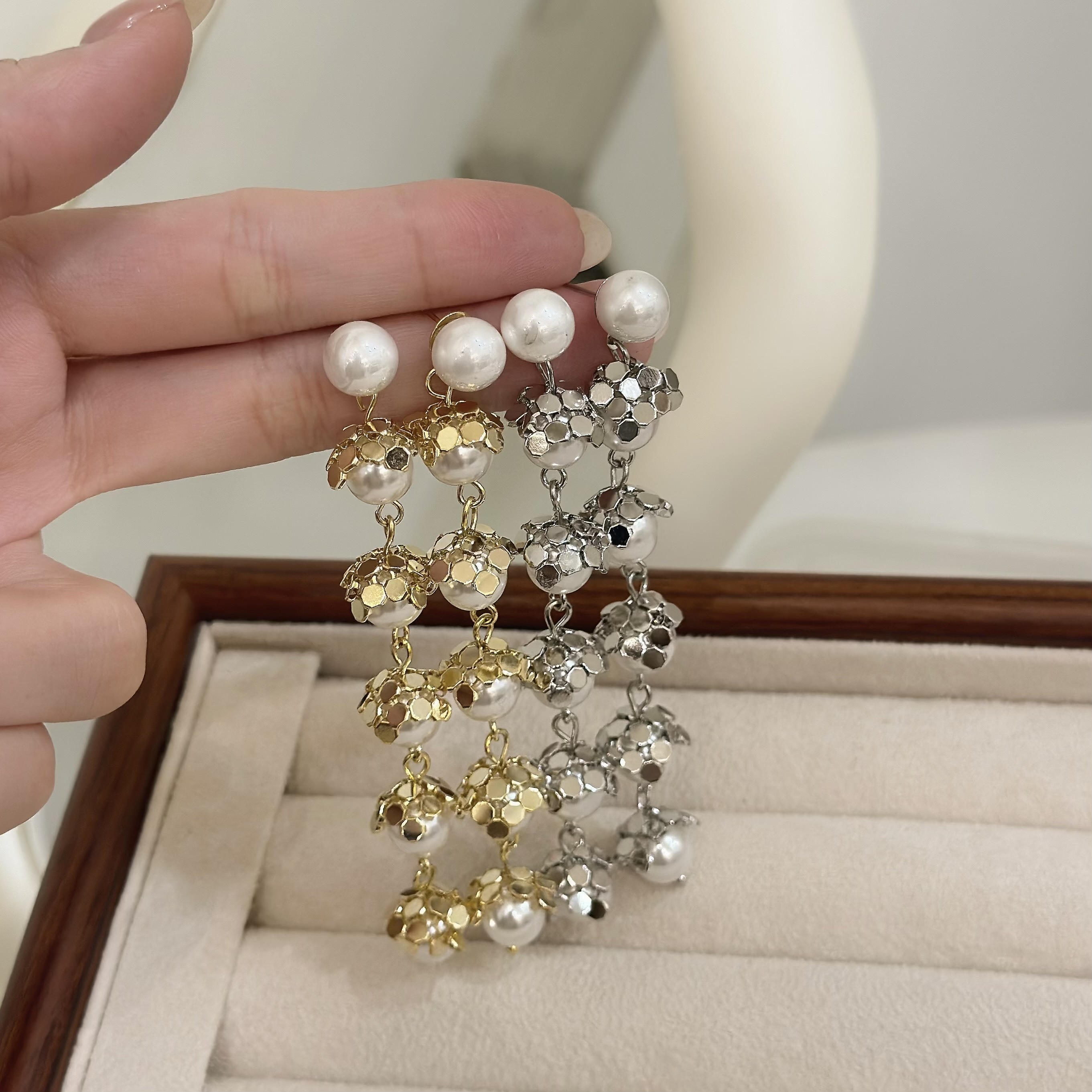 B526珍珠圓片垂吊