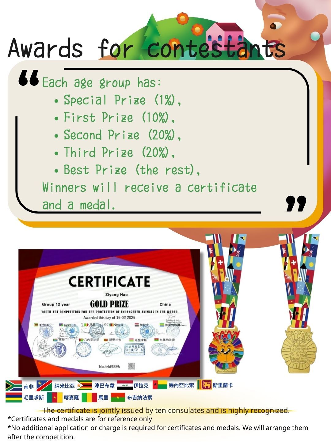 Jointly hosted by 10 embassies Art Competition 2025