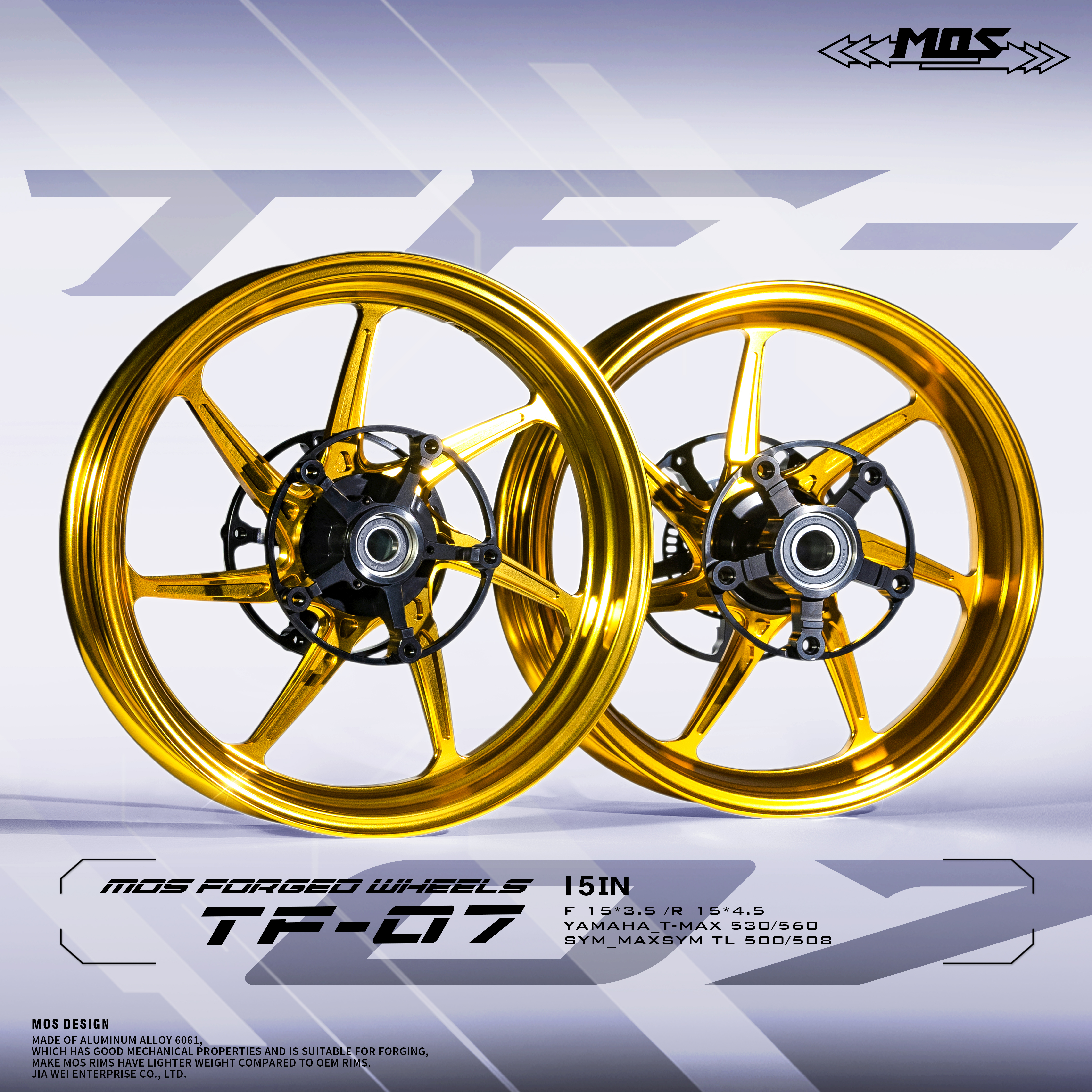 Forged TF07 Wheel for Yamaha TMAX 530 & 560