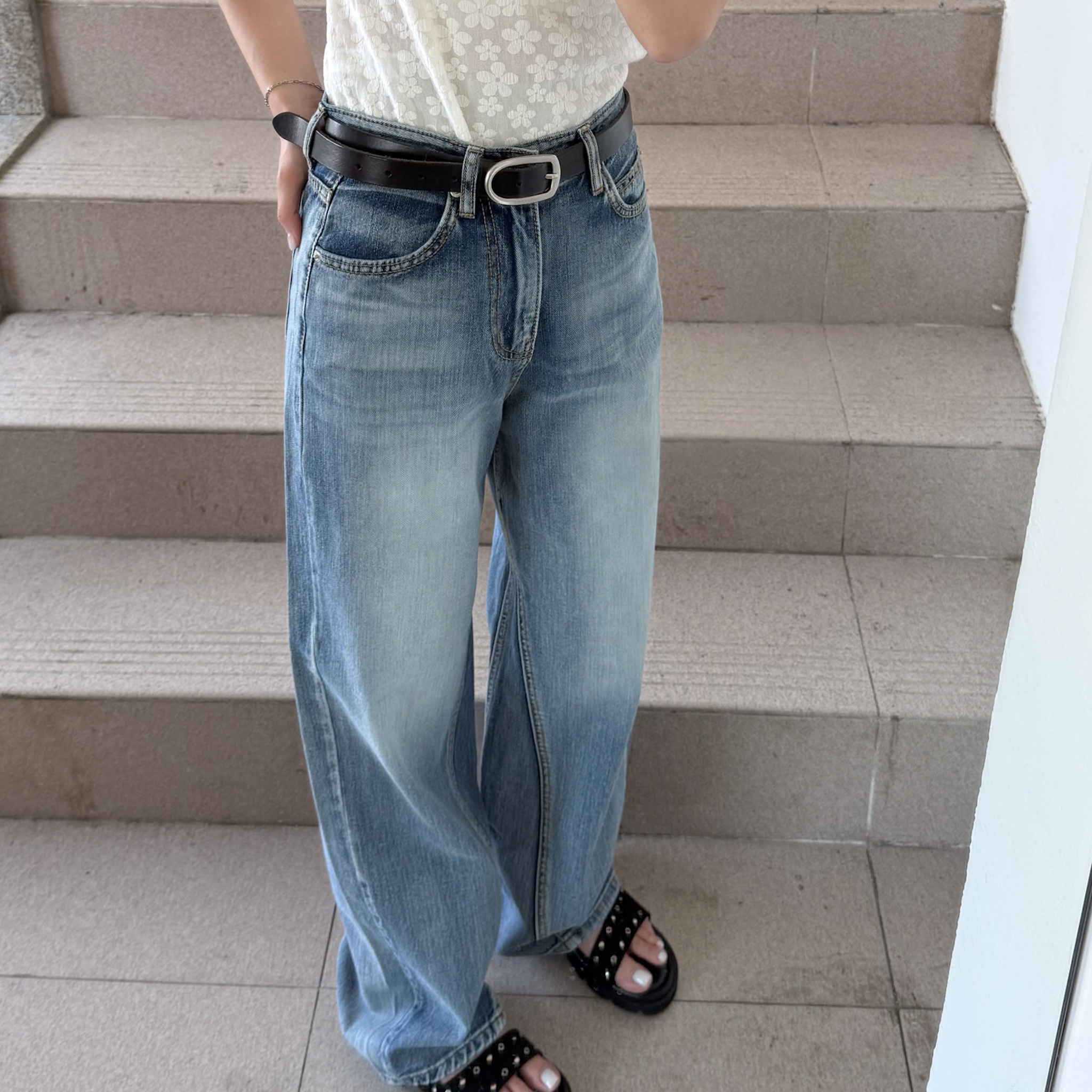 G07誰穿都能秒變長腿歐膩的薄軟內側車線牛仔(夏季牛仔推薦!SML)