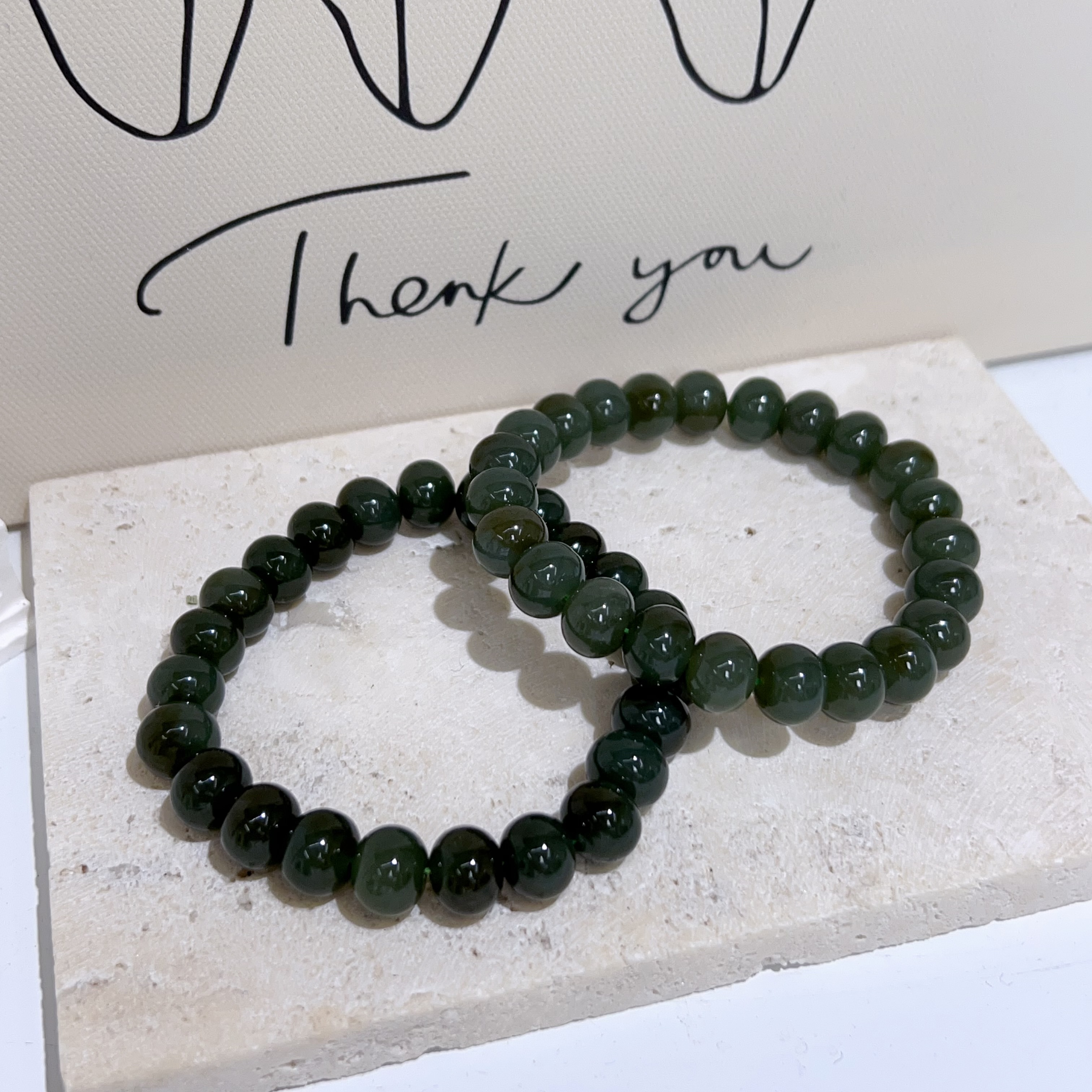 和田玉算盤桶珠手串 10mm