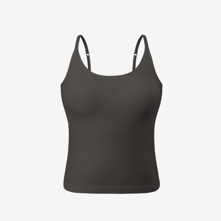 【現貨】Verish｜【Modal | 彈性透氣】MODAL BRA TOP U NECK 細肩帶U領Bra Top(附胸墊)