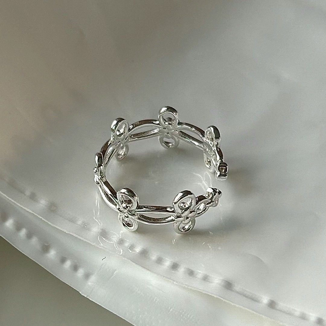 G35中國結繩造型純銀戒(無折扣)