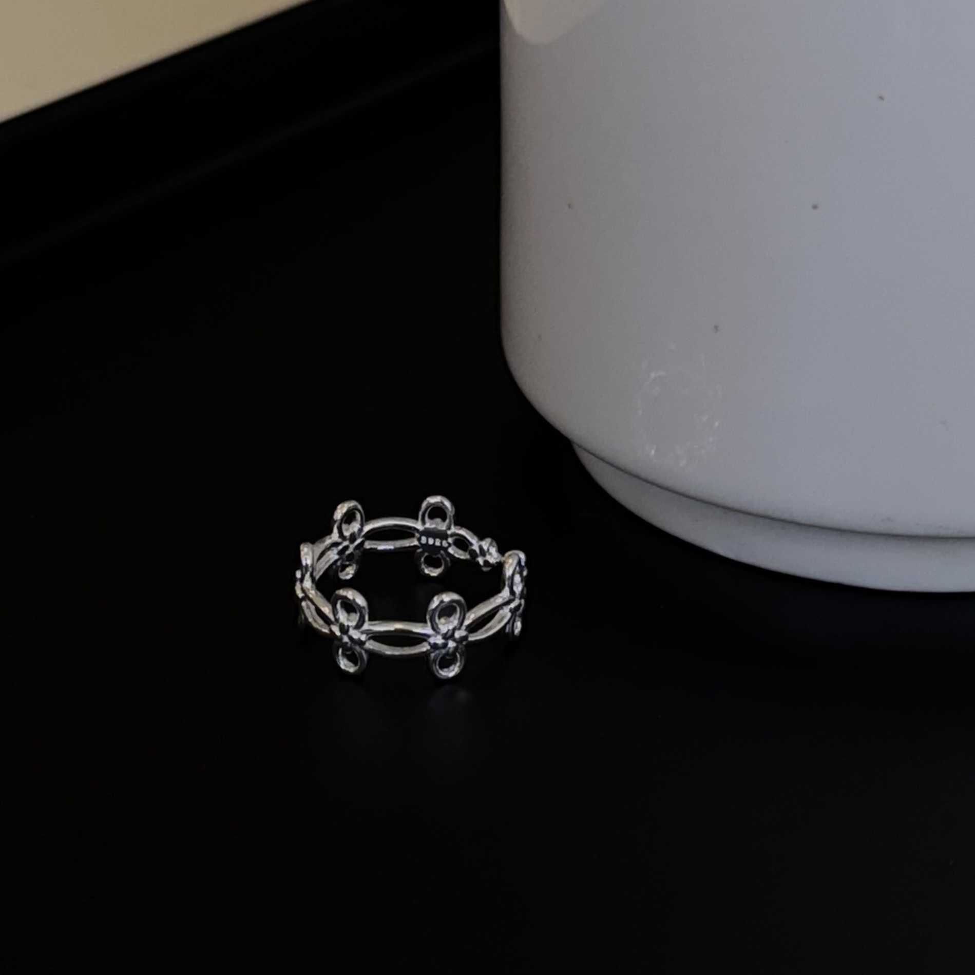 G35中國結繩造型純銀戒(無折扣)