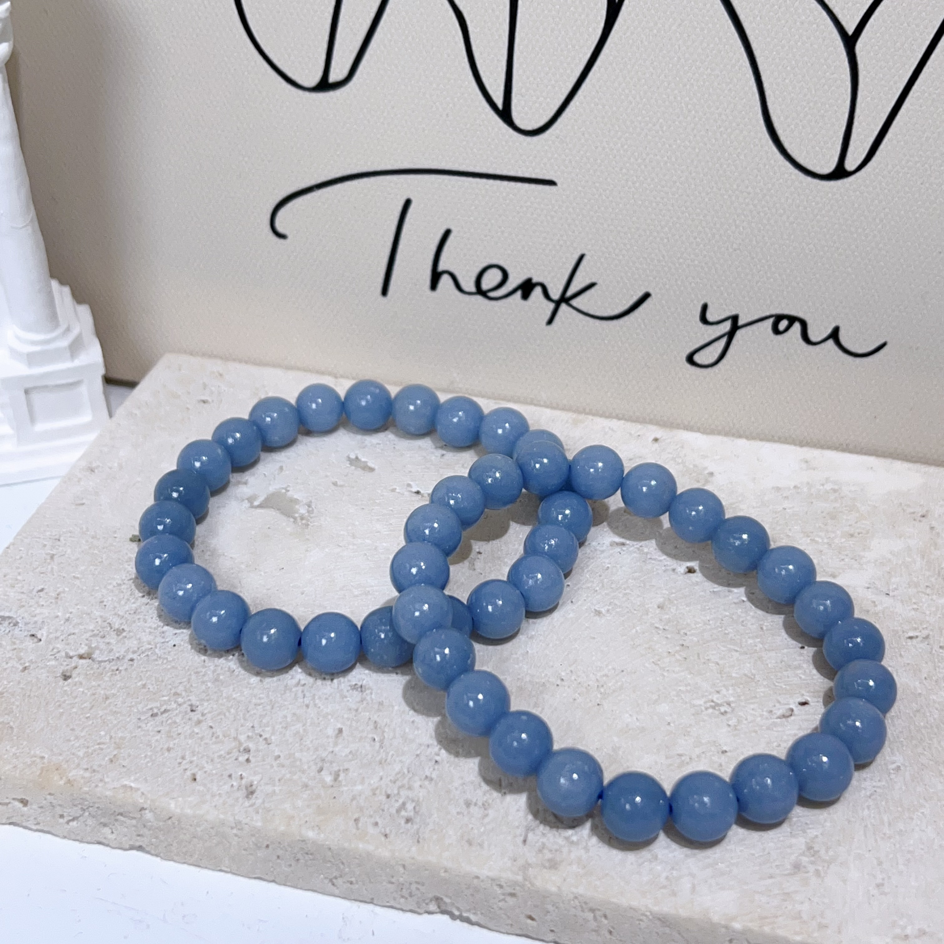 藍天使石手串 8mm