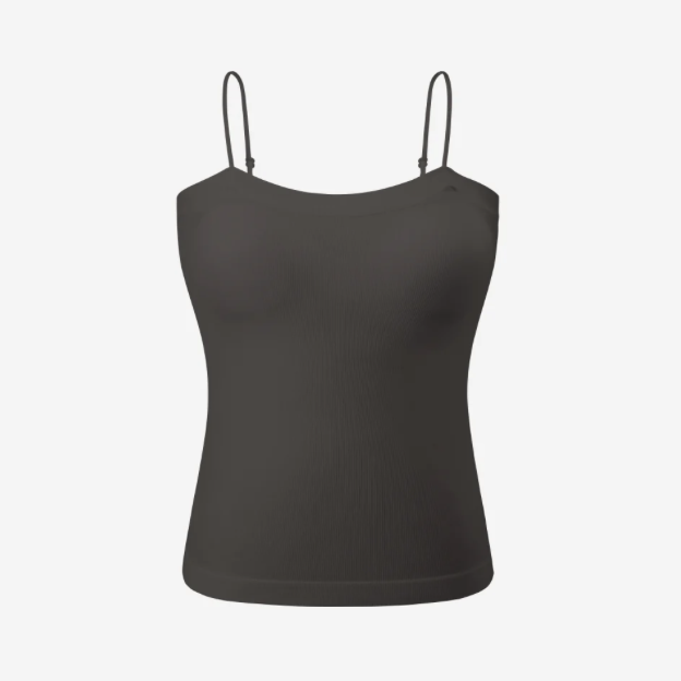 【現貨】Verish｜【Modal | 彈性透氣】MODAL BRA TOP LONG 細肩帶Bra Top-長版(附胸墊)