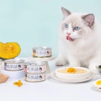汪喵星球｜貓咪低脂罐 貓咪低脂無膠主食罐 體重控制 80g