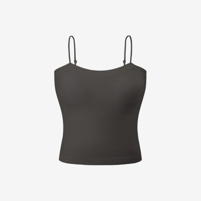 【現貨】Verish｜【Modal | 彈性透氣】MODAL BRA TOP CROP 細肩帶Bra Top-短版(附胸墊)