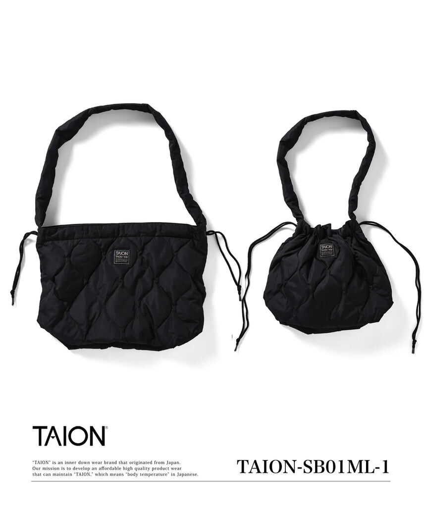 『代購+現貨商品』2025SS TAION MILITARY LINE 2WAY 機能 軍事 羽絨 側背包 水桶包 郵差包 MA-1材質 現貨 TAION-SB01ML-1
