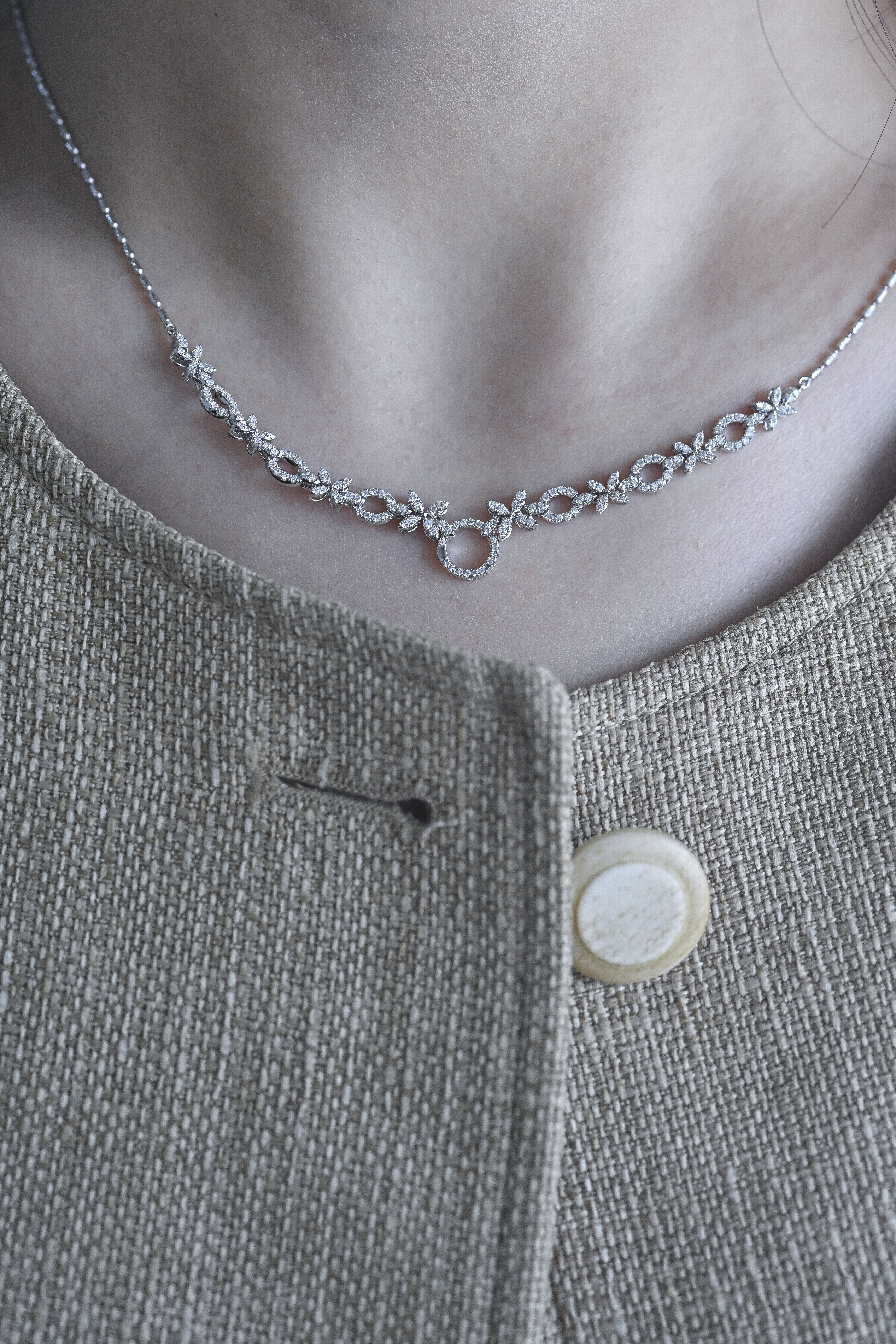 18k Secret Garden Diamond necklace